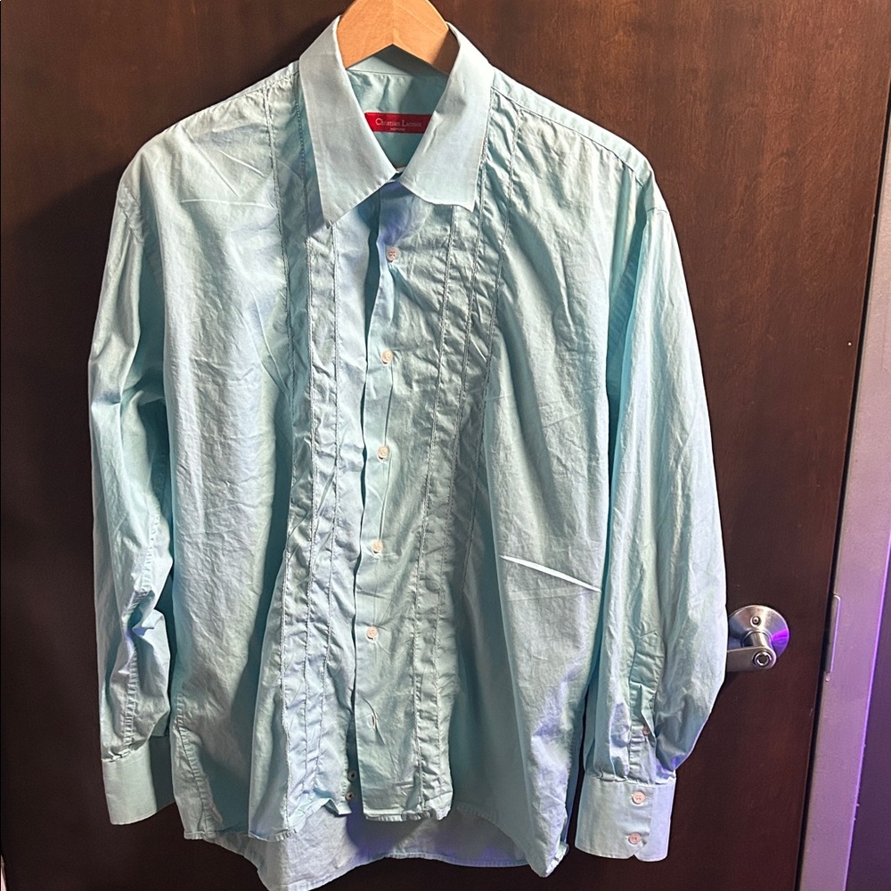Christian Lacroix Aqua Dress Shirt